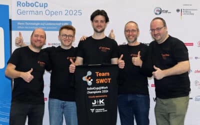 RoboCup@Work: THWS-Team „SWOT“ gewinnt die deutsche Meisterschaft
