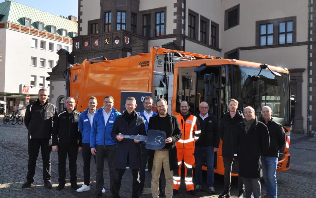 Stadt Schweinfurt führt erstes elektrisches Müllfahrzeug ein