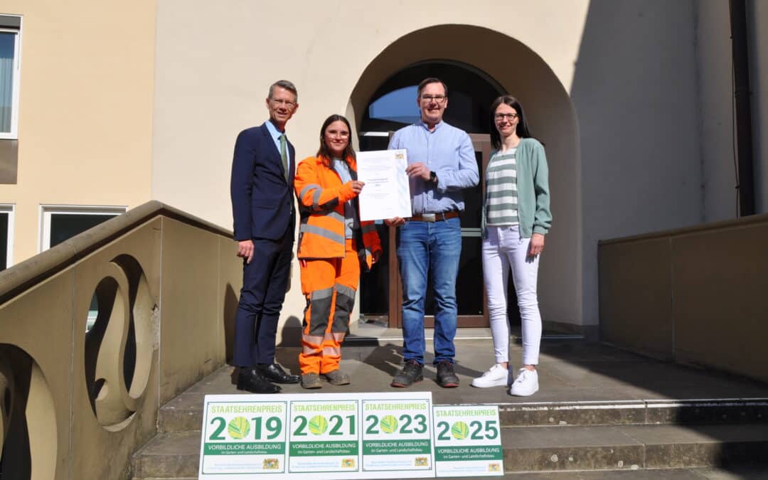 Auszeichnung für Servicebetrieb Bau & Stadtgrün