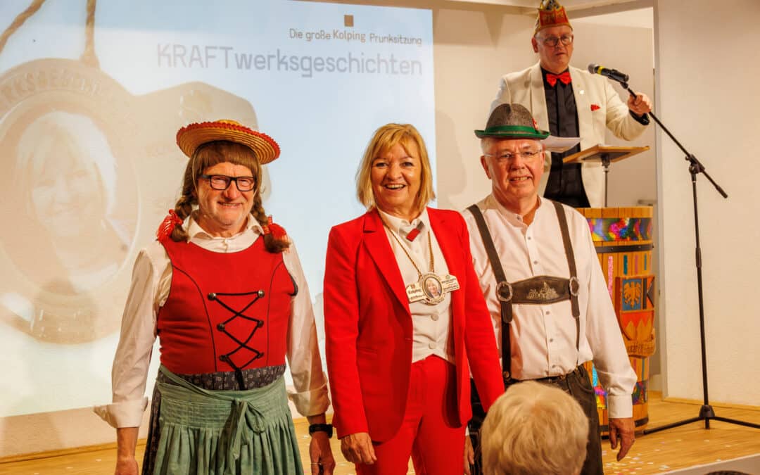 Abschiedsfeier als Faschingssitzung Maria Kraft tritt nach fast 40 Jahren bei den Kolping-Unternehmen in Schweinfurt und Würzburg in den Ruhestand
