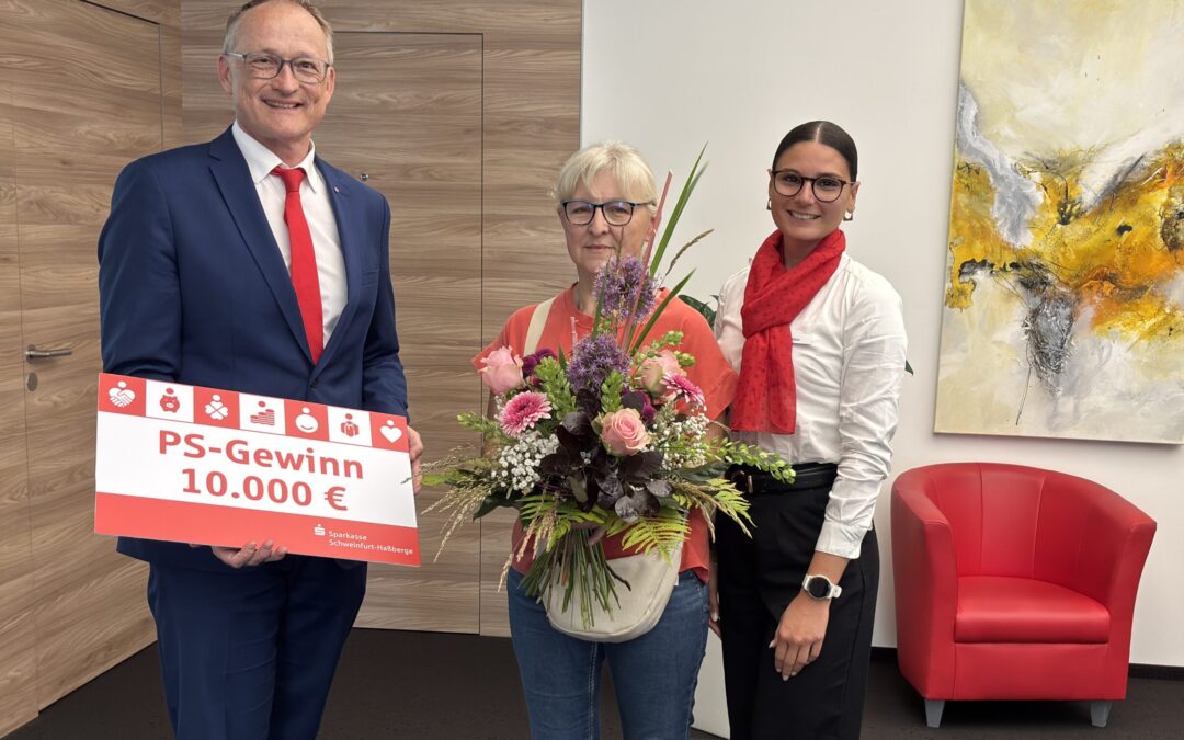 Glücksmoment in Hofheim: 10.000 Euro Gewinn beim PS-Sparen