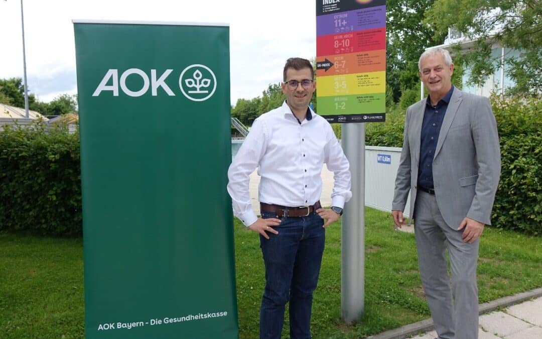 SILVANA Sport- und Freizeitbad unterstützt mit UV-Index-Tafel Badegäste bei sicherem Sonnengenuss