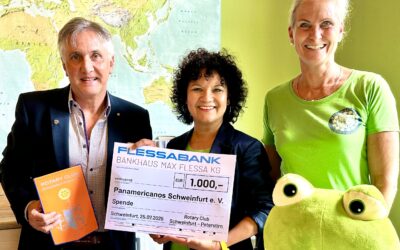 Panamericanos freuen sich über 1.000 € aus dem rotarischen Schlauchbootrennen