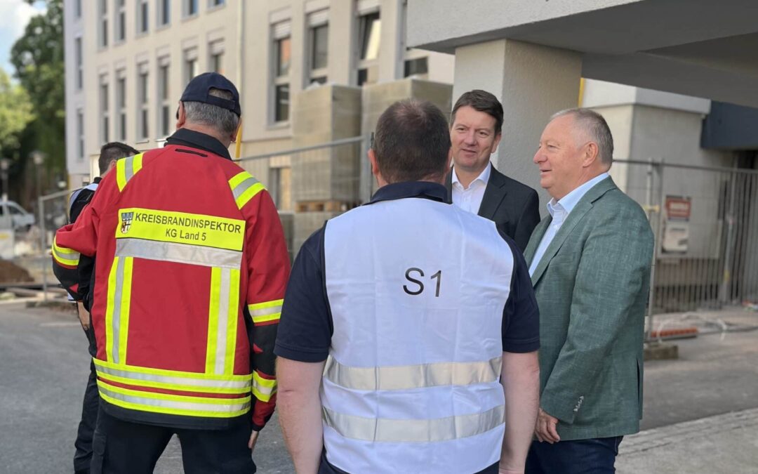 Zum Glück nur in der Übung: Zugunglück auf der Sinntalbrücke