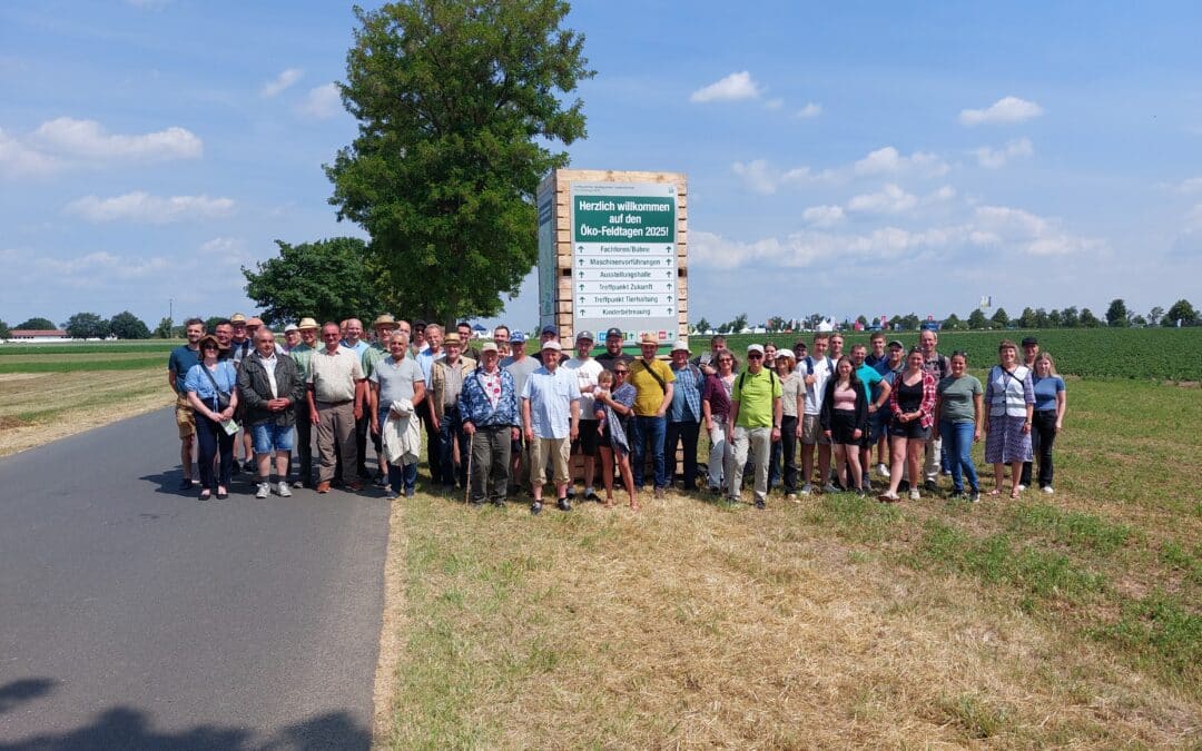 Unterfränkische Betriebe inspirieren sich bei den Öko-Feldtagen 2025 in Sachsen