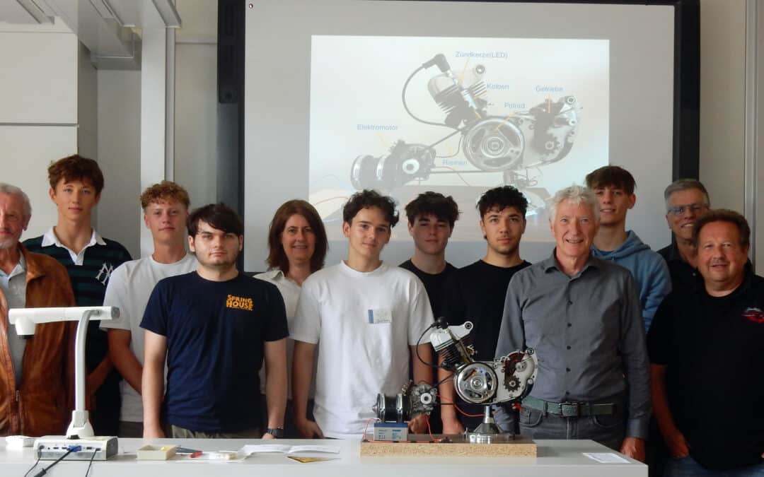 Das Projektseminar Physik vom Celtis Gymnasium stellte ihr Ergebnis vor