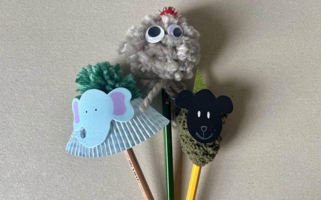 Wollige Stiftfiguren