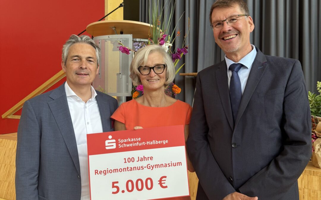 Regiomontanus-Gymnasium Haßfurt feiert 100-jähriges Bestehen – Spende für neues Kreativzentrum