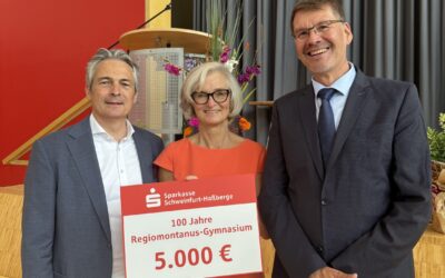 Regiomontanus-Gymnasium Haßfurt feiert 100-jähriges Bestehen – Spende für neues Kreativzentrum