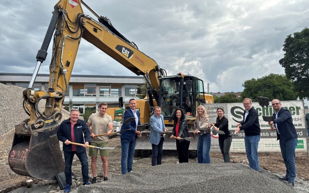 Spatenstich Neubau Friedrich-Rückert-Grundschule Stadtlauringen