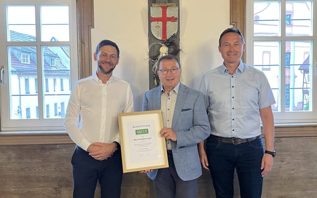 Markt Stadtlauringen erhält Auszeichnung für aktiven Klimaschutz