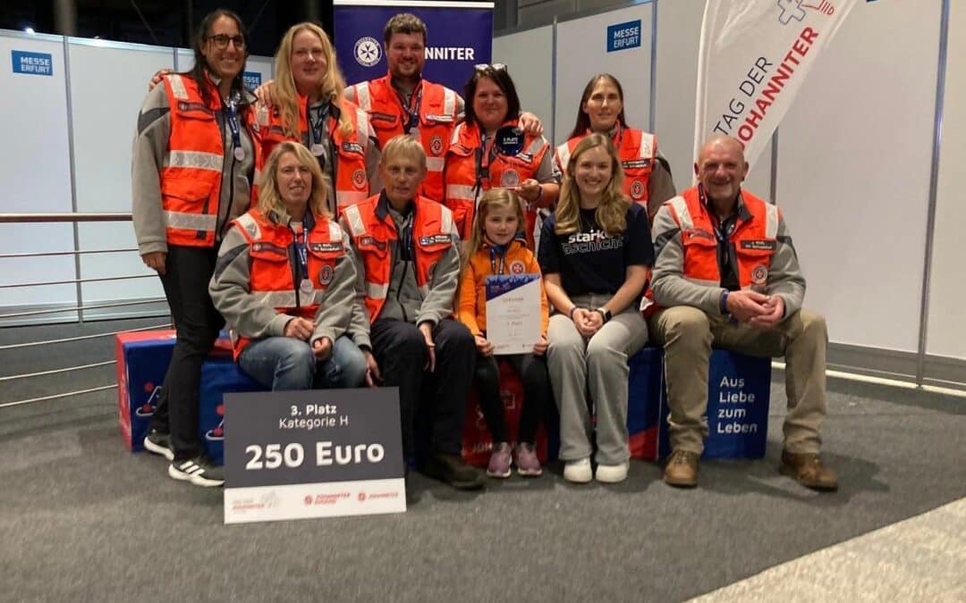 Schweinfurter Rettungshundestaffel der Johanniter belegt 3. Platz in Deutschland