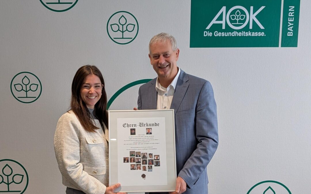 Frank Dünisch feiert 40-jähriges Dienstjubiläum bei der AOK