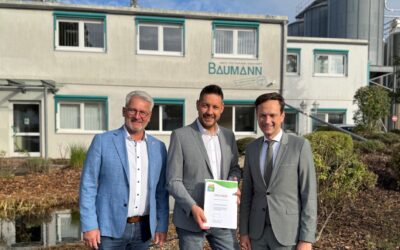 Urkunde für freiwilliges Engagement im betrieblichen Umweltschutz