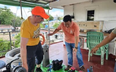 Sauberes Wasser für die  schwimmende Arztpraxis „Polly“ 