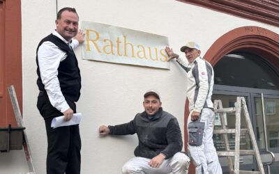 Rathaus nicht zu übersehen