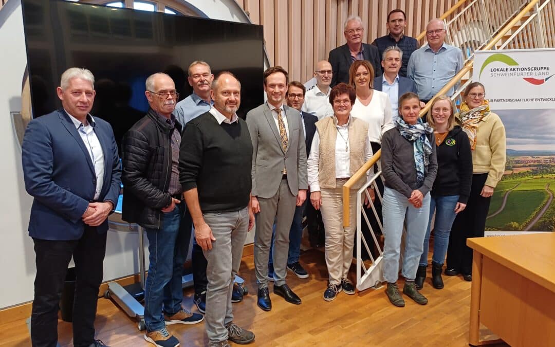 Neuwahl bei der jährlichen Mitgliederversammlung der Lokalen Aktionsgruppe Schweinfurter Land