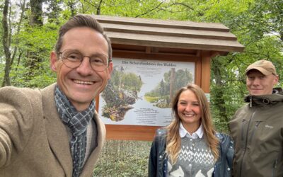 Lehrpfad im Stadtwald über Tiere, Pflanzen und Biodiversität