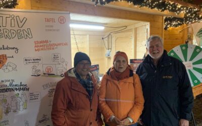 Die Tafel ließ auf dem Schweinfurter Weihnachtsmarkt Kinderaugen leuchten
