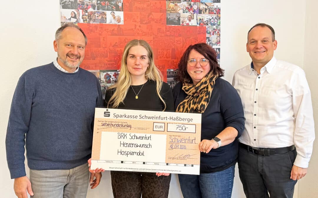MAINCOR unterstützt das Wünschewagen-Projekt des BRK Schweinfurt mit 750 Euro Spende