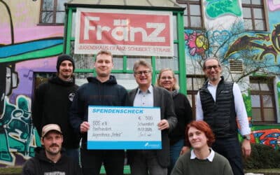 Spendenübergabe Jugendhaus „FränZ“
