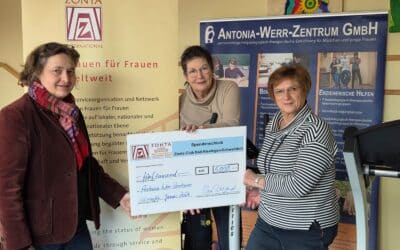 Zonta spendet 5.000 Euro Antonia-Werr-Zentrum nutzt die finanzielle Unterstützung für traumapädagogisches Projekt