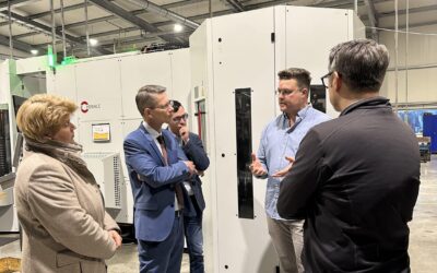 Unternehmensbesuch bei der A.D.O. Mechatronische Systeme GmbH und der HWS Lasertechnik GmbH