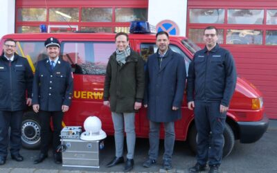 Bevölkerungsschutz: Feuerwehr Üchtelhausen erhält neue mobile Sirenen
