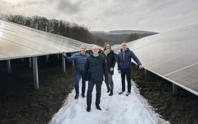 Großflächige Photovoltaikanlage an der Kläranlage Bad Kissingen