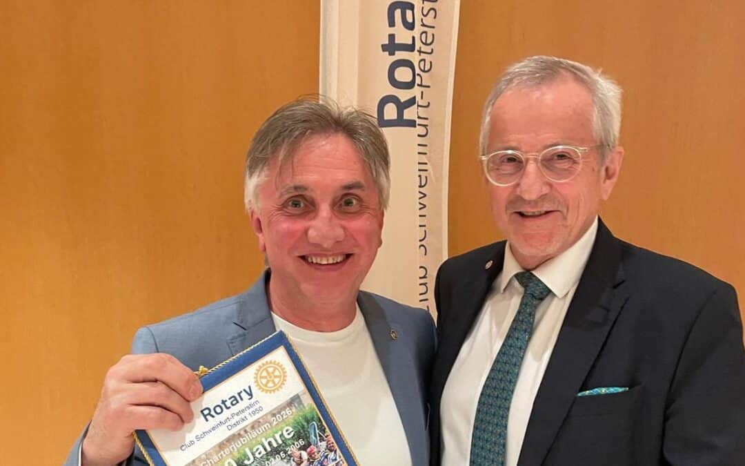 Rotary Club Schweinfurt-Peterstirn  –  20 Jahre regionales und internationales Engagement