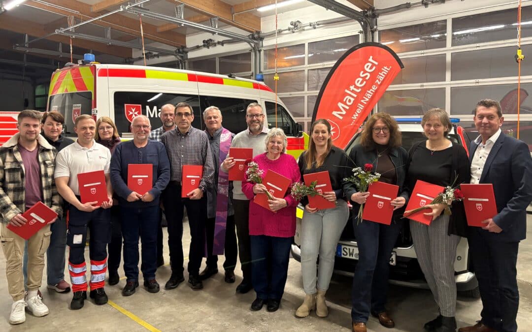 Malteser Jahreshauptversammlung – 2025 über 16.000 ehrenamtliche Stunden geleistet