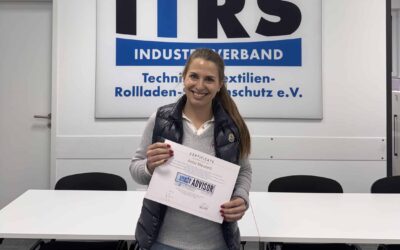 Anna Meusert qualifiziert sich zur Smart Solar Shading Advisor