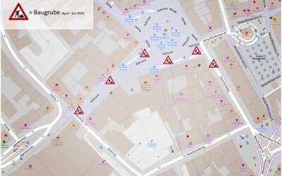 Stadtwerke Schweinfurt erneuern Gasleitungen am Roßmarkt für zuverlässige Energieversorgung