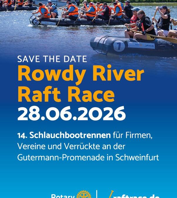 14. rotarian Rowdy River Raft Race – Größtes Schlauchbootrennen Deutschlands