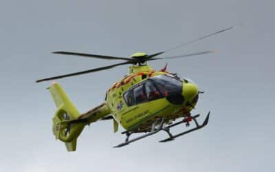 Schwerer Verkehrsunfall – Rettungshubschrauber im Einsatz