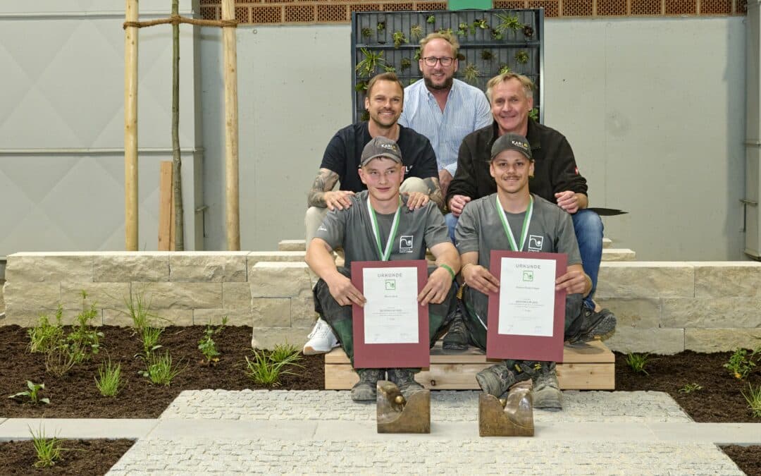 Auszubildende von J.W. Karl GartenDesign gewinnen Bayern Cup 2026 in Freising