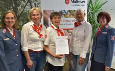 Malteser setzen Maßstäbe in der Trauerarbeit: erste zertifizierte Qualifizierung zur Trauerbegleitung in Unterfranken