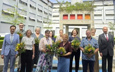 Ehrung von langjährigen Mitarbeiterinnen und Mitarbeitern des Landratsamts