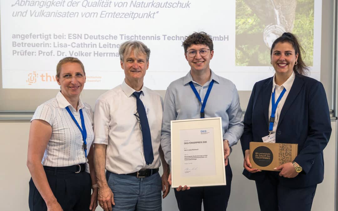 THWS-Student erhält Förderpreis der Deutschen Kautschuk-Gesellschaft (DKG)