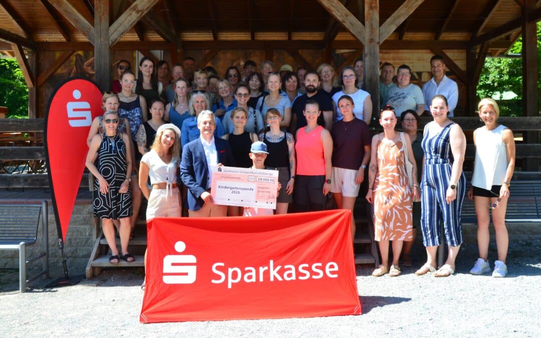 29.000 Euro für die Zukunft: Sparkasse unterstützt regionale Kindergärten