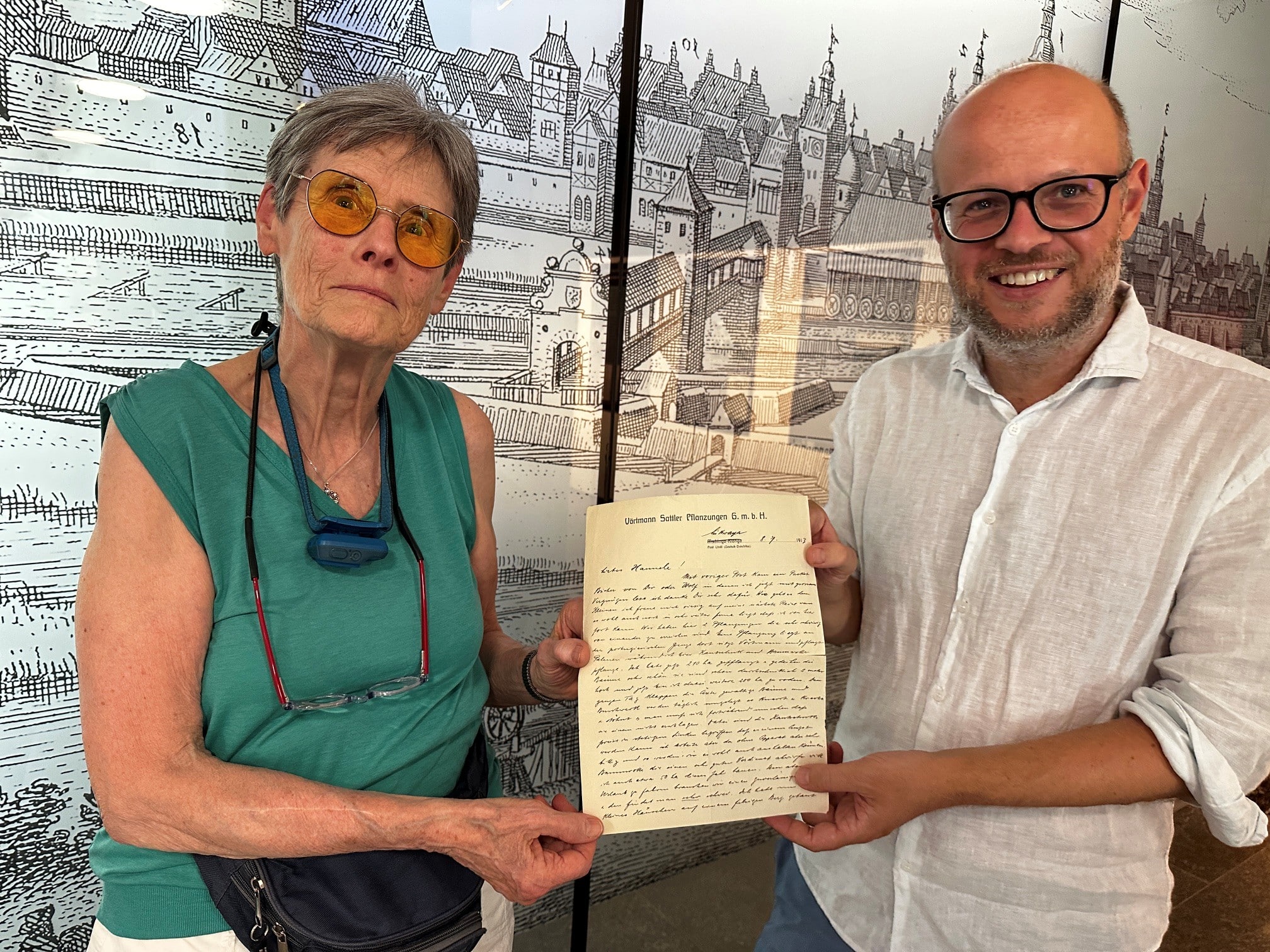 Briefe des Dino-Entdeckers Bernhard Sattler nun im Stadtarchiv Schweinfurt