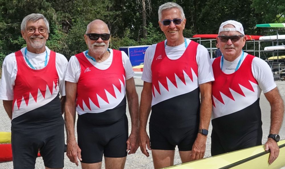 29 Nationen bei den EuroMasters in München – Einmal Silber, zweimal Bronze für Schweinfurter Ruderer