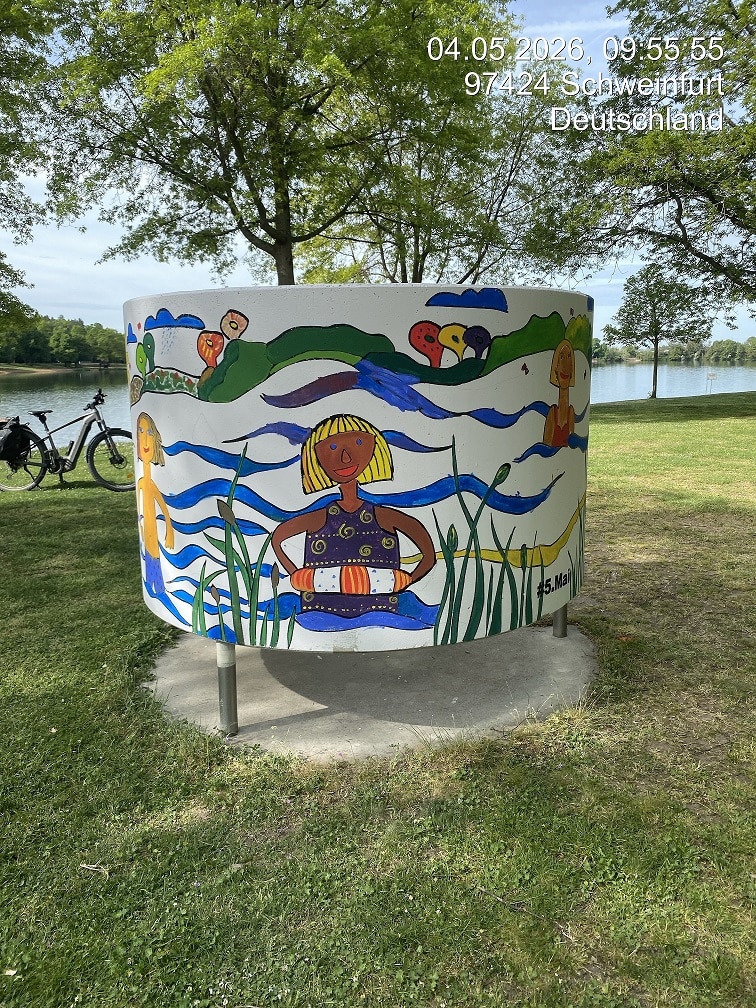 Gestaltung der Umkleideschnecken am Baggersee