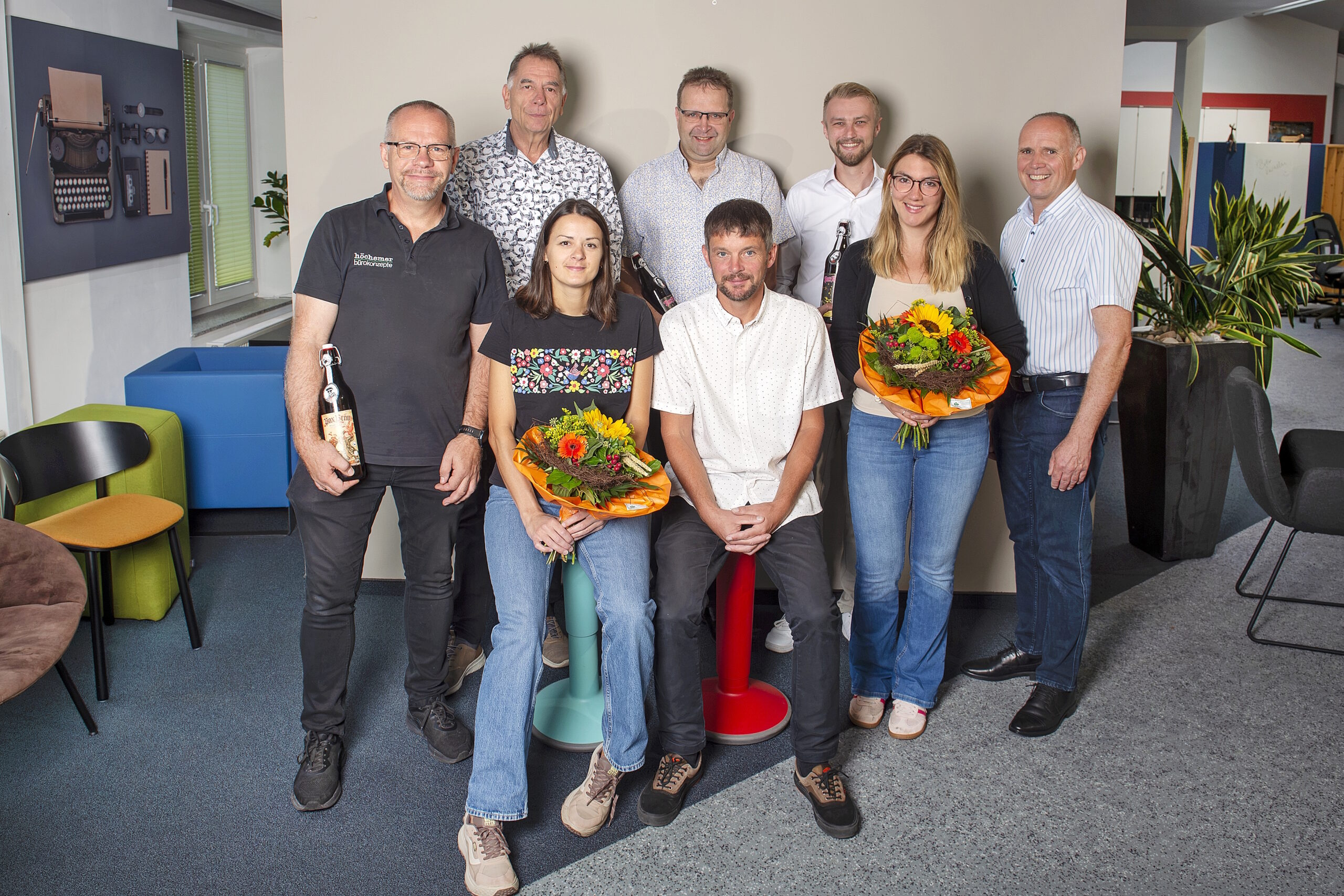 105 Jahre Mitarbeiter-Jubiläen bei Höchemer Bürokonzepte