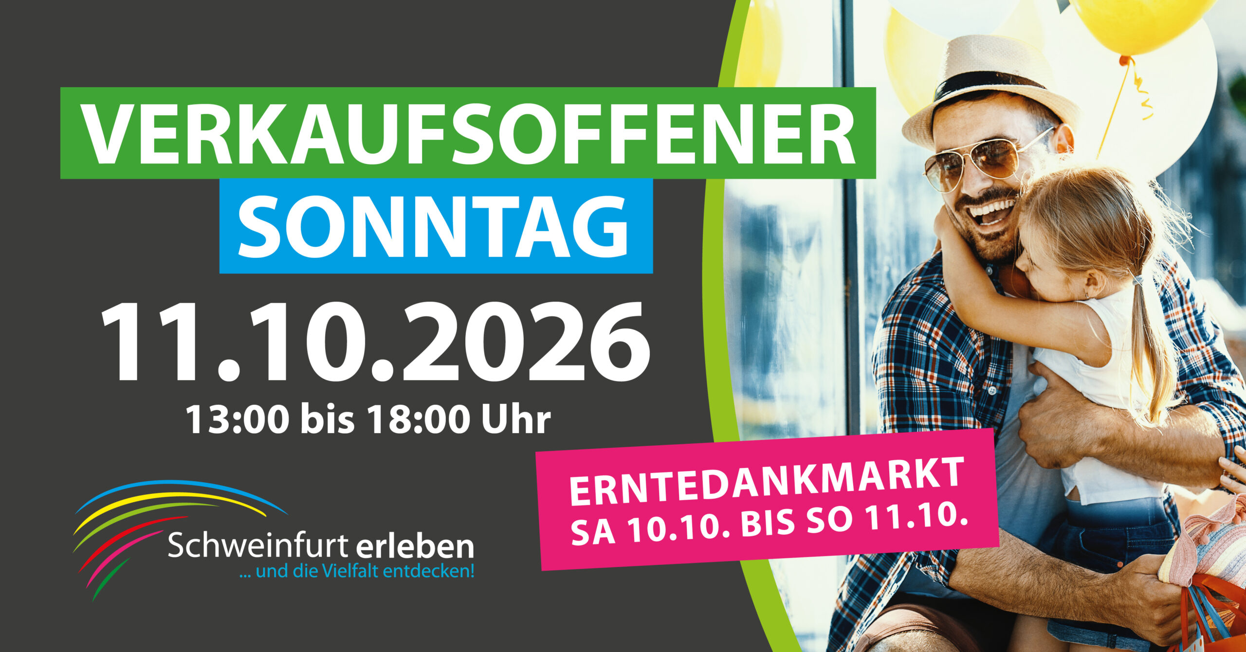 Verkaufsoffener Sonntag und Erntedankmarkt am 11. Oktober 2026
