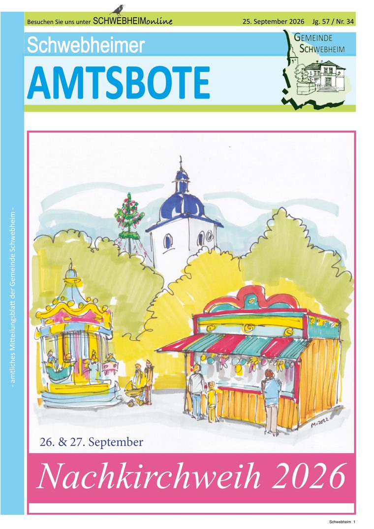 Titelseite Schwebheimer Amtsbote
