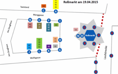Busverkehr während des MainCityRuns 2015